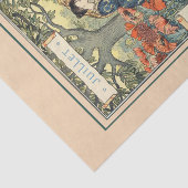 Juli door Eugene Grasset Tissuepapier (Detail)