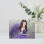 Juli Fairy door Fantasy kunstenaar Lori Karels Briefkaart (Staand voorkant)