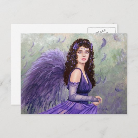 Juli Fairy door Fantasy kunstenaar Lori Karels Briefkaart (Voorkant / Achterkant)