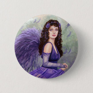 Juli Fairy door Fantasy kunstenaar Lori Karels Ronde Button 5,7 Cm