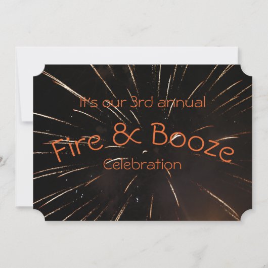 Juli Fireworks Kaart (Voorkant)