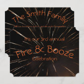 Juli Fireworks Kaart (Voorkant / Achterkant)