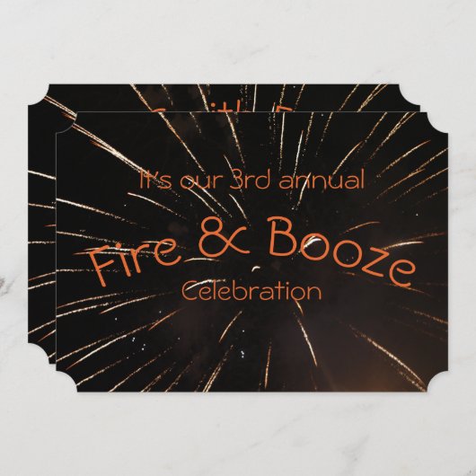 Juli Fireworks Kaart (Voorkant / Achterkant)