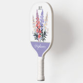 Juli Geboorte Bloem Aangepaste Naam Pickleball Paddle (Links)