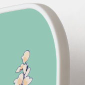 Juli Geboorte Bloem Aangepaste Naam Pickleball Paddle (Links Detail)