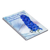 Juli Geboorte Bloem Spiraal Notitieboek (Rechterzijde)