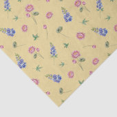 Juli Geboorte Maand Bloemen Larkspur Water Lily Tissuepapier (Detail)