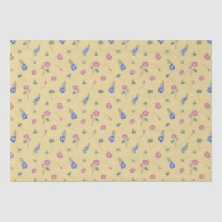 Juli Geboorte Maand Bloemen Larkspur Water Lily Tissuepapier