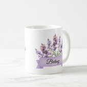 Juli Geboortebloem Gepersonaliseerde Larkspur Koffiemok (Voorkant rechts)