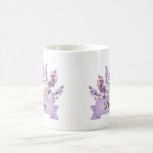 Juli Geboortebloem Gepersonaliseerde Larkspur Koffiemok (Center)