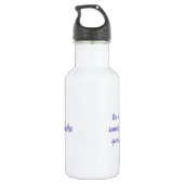 Juli geboortebloem Larkspur Waterverf Bloemen Waterfles (Achterkant)