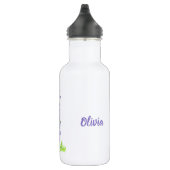 Juli geboortebloem Larkspur Waterverf Bloemen Waterfles (Rechts)