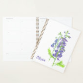 Juli geboortebloem Larkspur Waterverf Planner (Display)