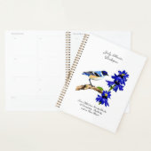 Juli Geboortemaand Bloem Blauwvogel en Larkspur Planner (Display)
