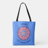Juli Geboortemaand Bloem Gepersonaliseerde Art Car Tote Bag (Achterkant)