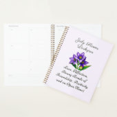 Juli Geboortemaand Bloem Larkspur Floral Art Planner (Display)