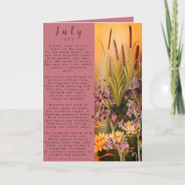 Juli Geboren in Proza Bloem Kaart