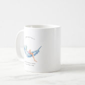 Juli Geburtsmaand Meisje | Monogram Koffiemok (Voorkant links)