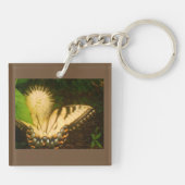 juli Gele Monarch Sleutelhanger (Achterkant)