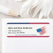 Juli Gewaardeerd Gepersonaliseerd Adres Etiket (Insitu)