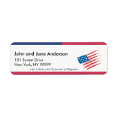 Juli Gewaardeerd Gepersonaliseerd Adres Etiket (Voorkant)