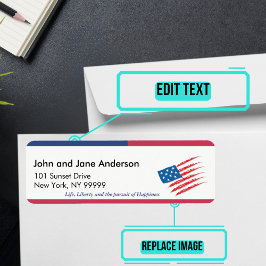 Juli Gewaardeerd Gepersonaliseerd Adres Etiket