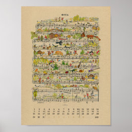 Juli Happy Notes Kalender 2022 Poster