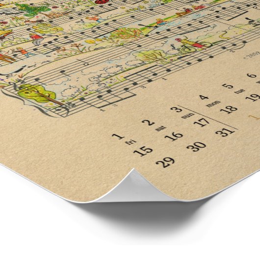 Juli Happy Notes Kalender 2022 Poster (Hoek)