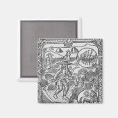 Juli, hooi, kanker magneet (Voorkant / Achterkant)