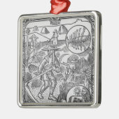 Juli, hooi, kanker metalen ornament (Links)