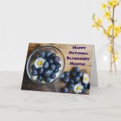 Juli is de Nationale Blauwebesdmaand Kaart (Gele Bloem)