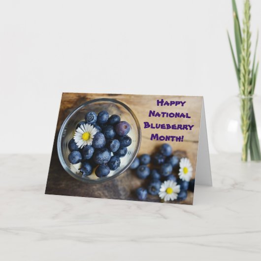 Juli is de Nationale Blauwebesdmaand Kaart (Voorkant)