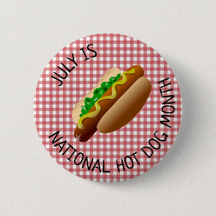 Juli is Nationale maand van de Hete Dog Button