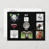 Juli Kanker Geboortemaand Ansichtkaart Briefkaart (Voorkant / Achterkant)