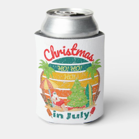 juli kerstmis in juli blikjeskoeler (Blikje Achterkant)