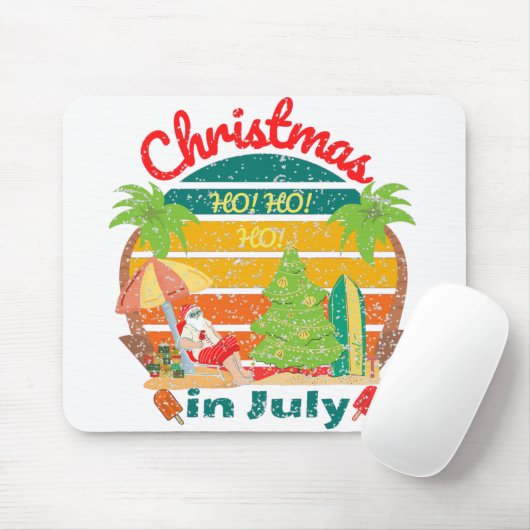 juli kerstmis in juli muismat (Met muis)