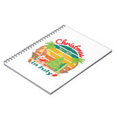 juli kerstmis in juli notitieboek (Linkerzijde)