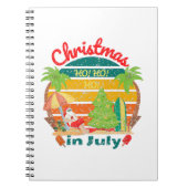 juli kerstmis in juli notitieboek (Voorkant)