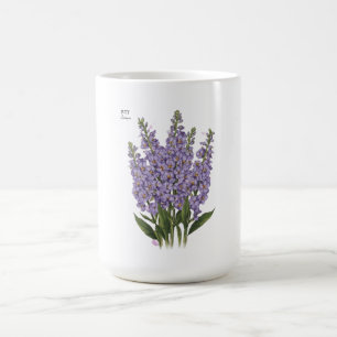 Juli Larkspur Bloom - Gepersonaliseerd verjaardags Koffiemok