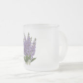 Juli Larkspur Bloom - Gepersonaliseerd verjaardags Matglas Koffiemok (Voorkant rechts)