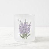 Juli Larkspur Bloom - Gepersonaliseerd verjaardags Matglas Koffiemok (Center)