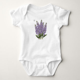 Juli Larkspur Bloom - Gepersonaliseerd verjaardags Romper