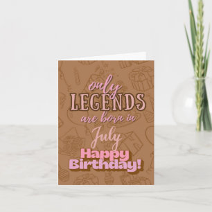 juli legendes hartelijke verjaardag Kaart