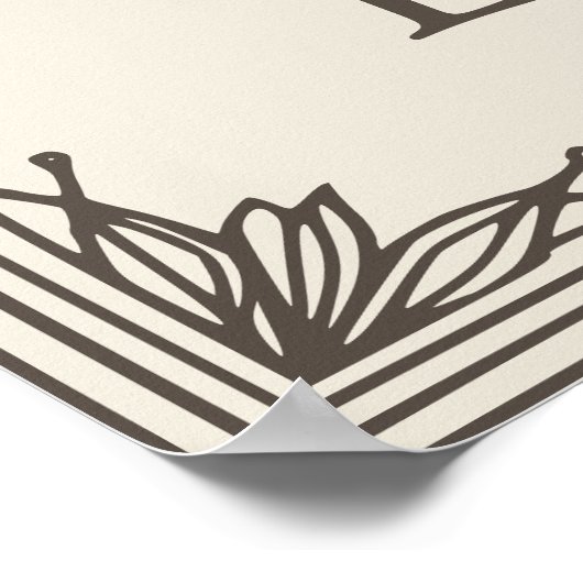 Juli maand bloem poster (Hoek)