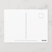 Juli Maand Bloemen Larkspur Water Lily Fancy Briefkaart (Achterkant)