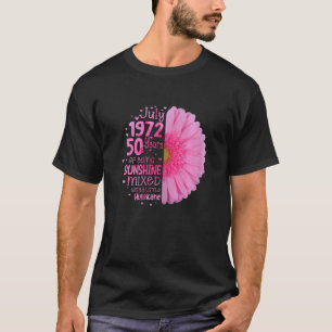 Juli Meisje 1972 50 jaar oud 50e verjaardag T-shirt