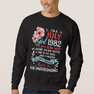 Juli Meisje 1982 Shirt 40ste Verjaardag 40 jaar ou