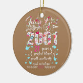 Juli Meisje 2001 21ste verjaardag Gifts 21 Keramisch Ornament (Links)