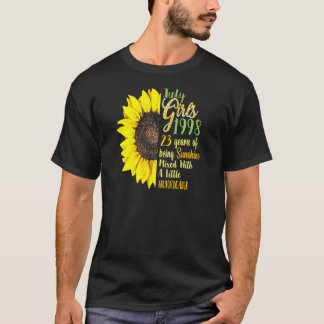 Juli Meisjes 1998 23ste Verjaardag 23 Jaar Oud Sun T-shirt