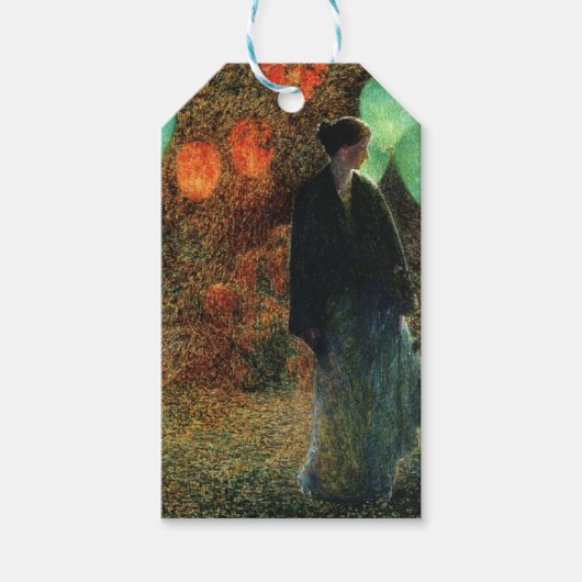 Juli Nacht (door Childe Hassam) Cadeaulabel (Voorkant)